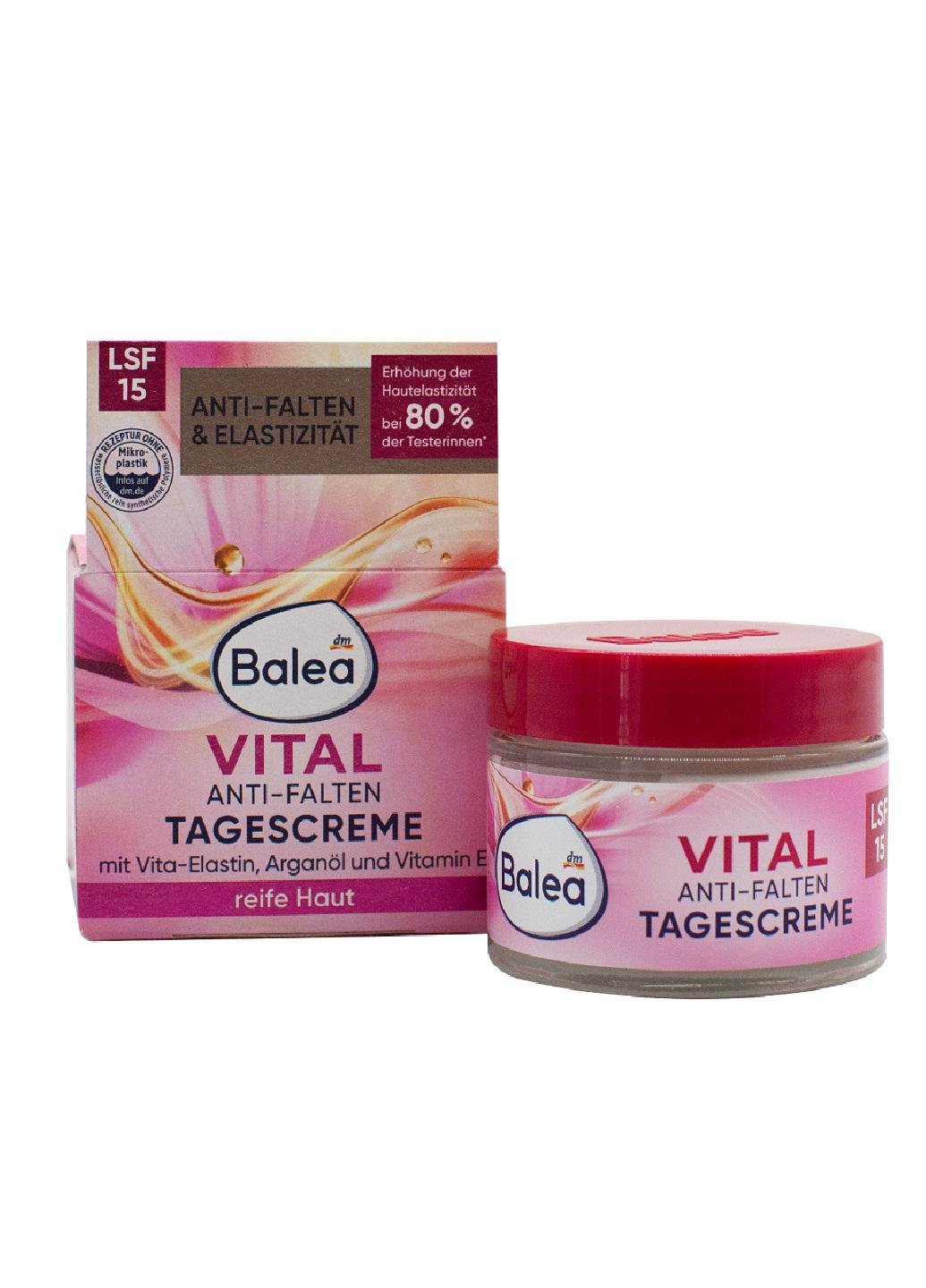Крем для лица Balea Vital LSF15 против морщин дневной50 мл (НФ-00004168)