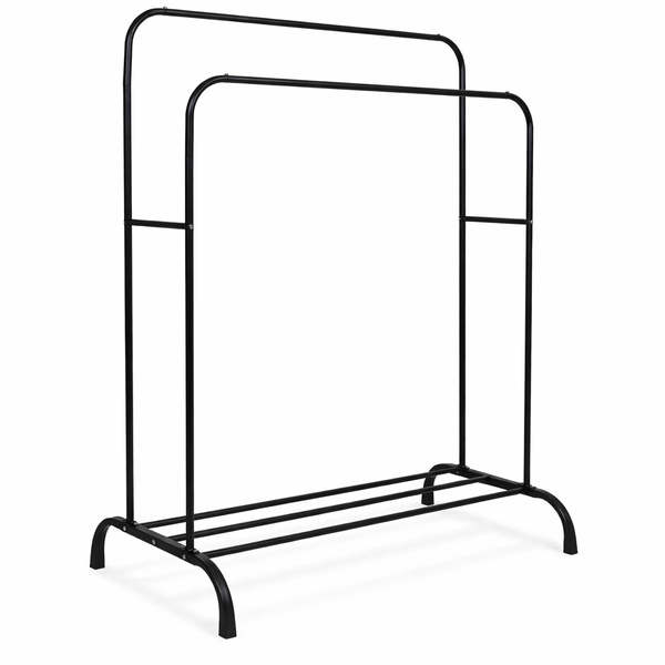 Вешалка напольная RIAS Multipurpose Hanger с полкой для обуви 110x56x145 см Black (3_08179)