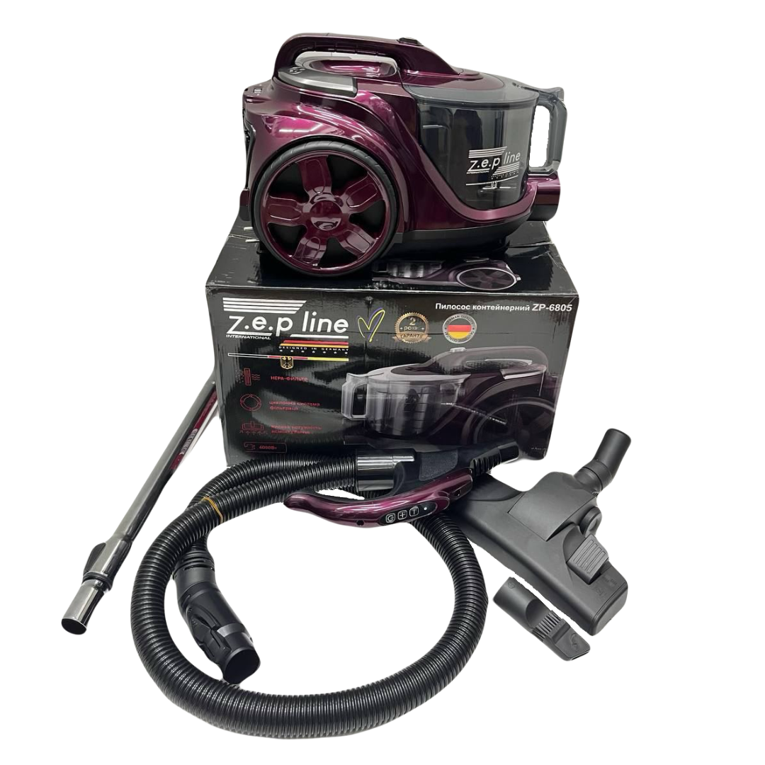 Пилосос Zepline ZP-6805 4000 Вт 4 л Фіолетовий (24191894)