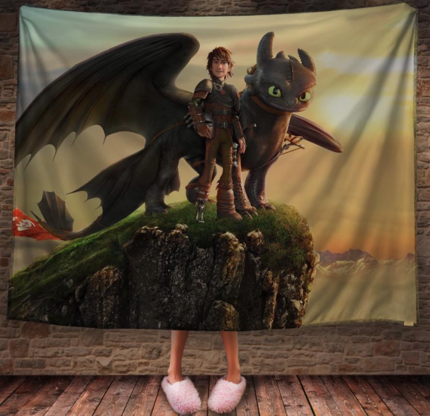 Плед с 3D принтом How to Train Your Dragon 150х200 см (epi_1907)