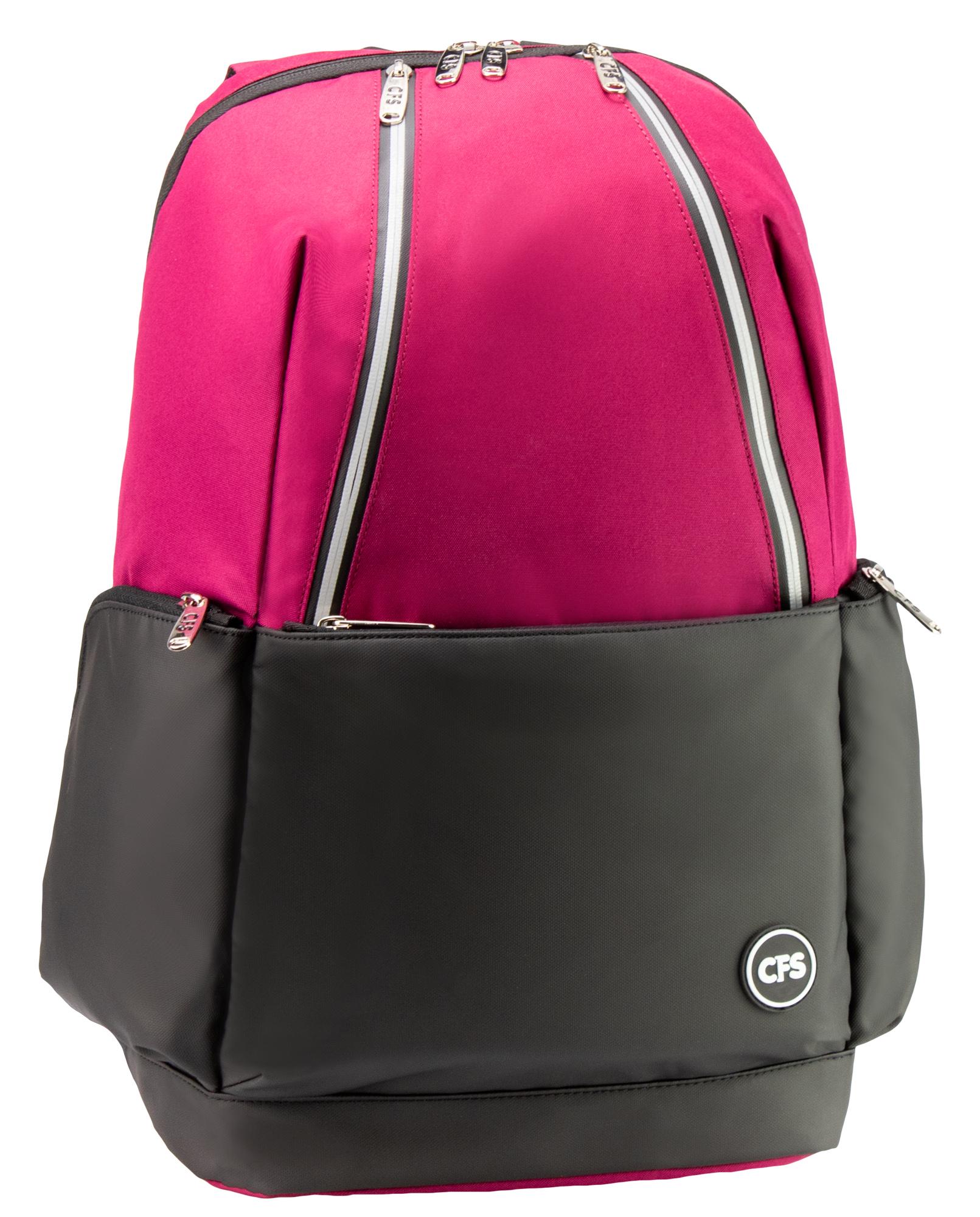 Рюкзак молодежный Cool For School 44,5x31x16 см 16-25 л Черно-розовый (CF86747-03)