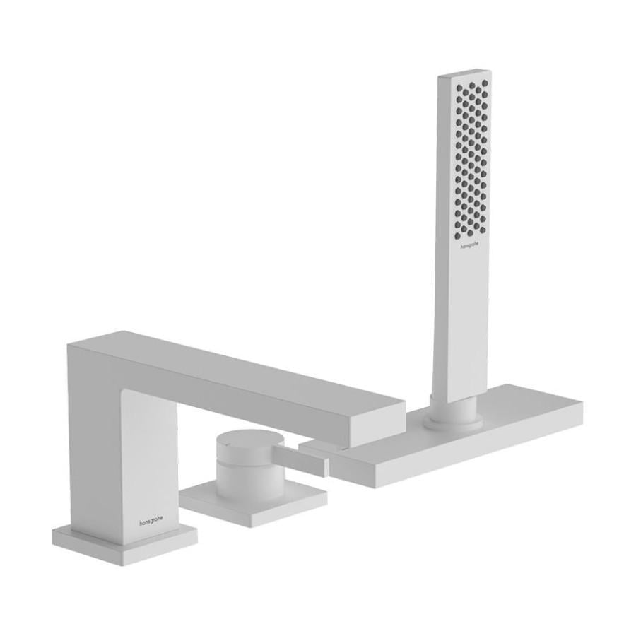 Смеситель для ванны Hansgrohe Tecturis E однорычажный Белый матовый (73443700)
