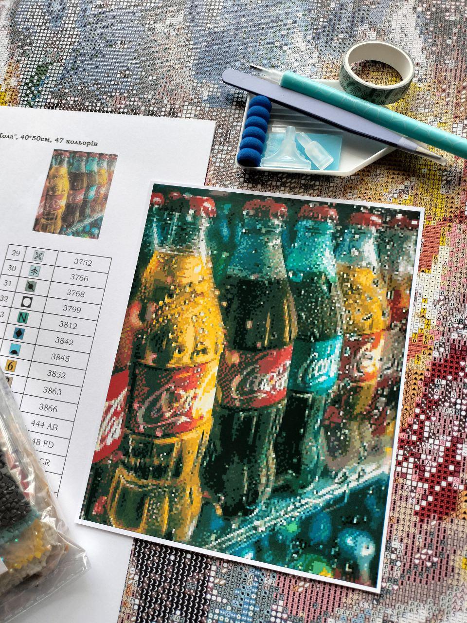 Алмазная мозаика АлМазка Круги квадратные спецалмазы на подрамнике 40x50 см (АлМ-265) - фото 4 Алмазная мозаика АлМазка Круги квадратные спецалмазы на подрамнике 40x50 см (АлМ-265) - фото 4