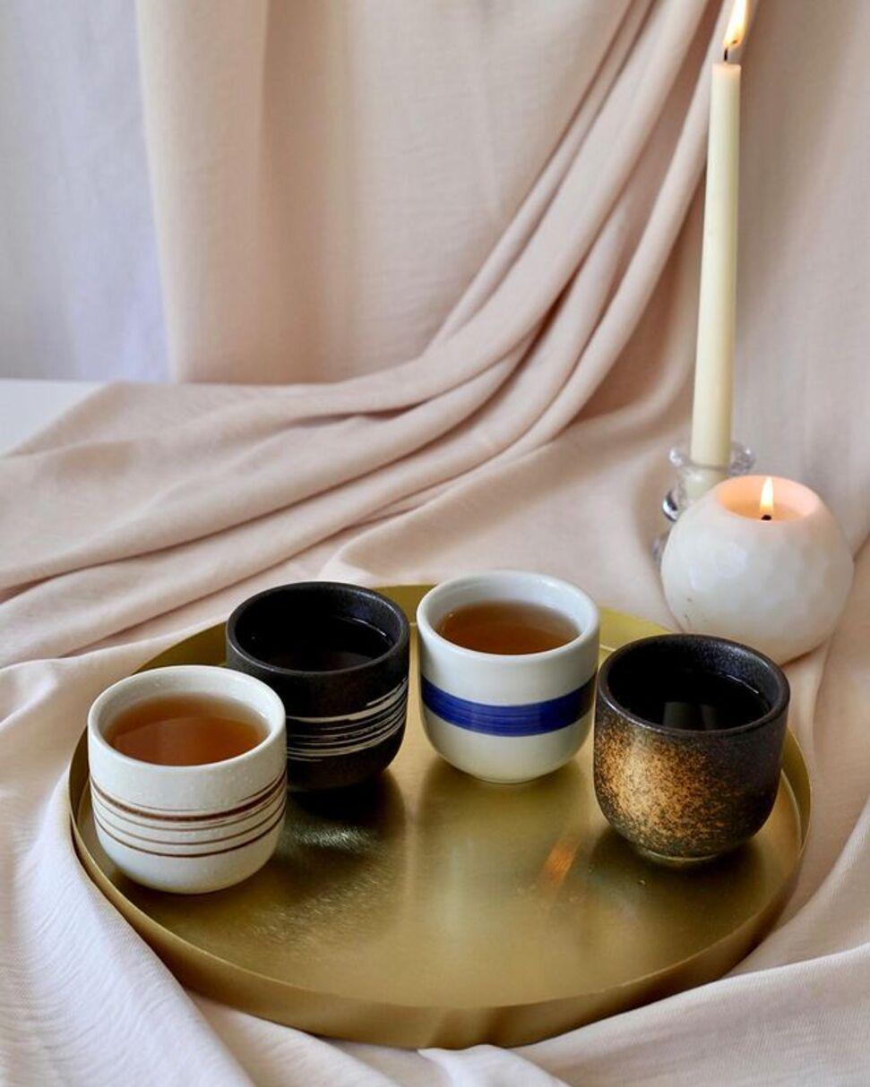 Чашка японская чайная из керамики 200 мл Бело-синий (00000010123) - фото 6 Чашка японская чайная из керамики 200 мл Бело-синий (00000010123) - фото 6