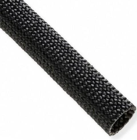 Кабельне обплетення промислове DNM скловолокно термостійке до 650°C Ø8 мм 1 м Чорний (000050319)