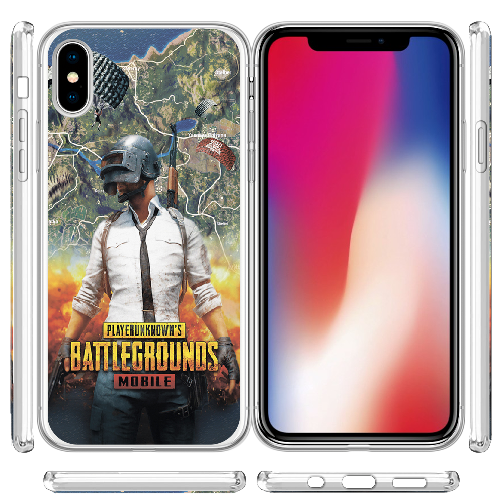 Чохол Boxface iPhone XS PUBG Mobile Прозорий силікон (35413-up2309-32139) - фото 3