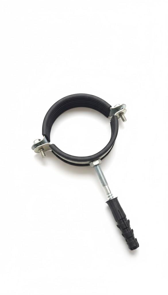 Хомут металевий з дюбелем та гумовою прокладкою 2 1/2" (4606) Хомут металевий з дюбелем та гумовою прокладкою 2 1/2" (4606)