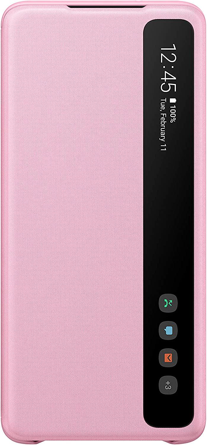 Смарт чехол книжка Samsung Galaxy S20 Plus SM-G985 S-View (Clear View) Flip Cover Pink Розовый