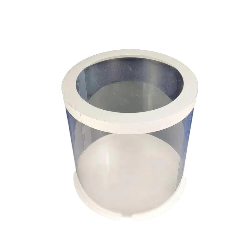 Коробка-тубус 300x300 мм с прозрачной крышкой Белый (12462)