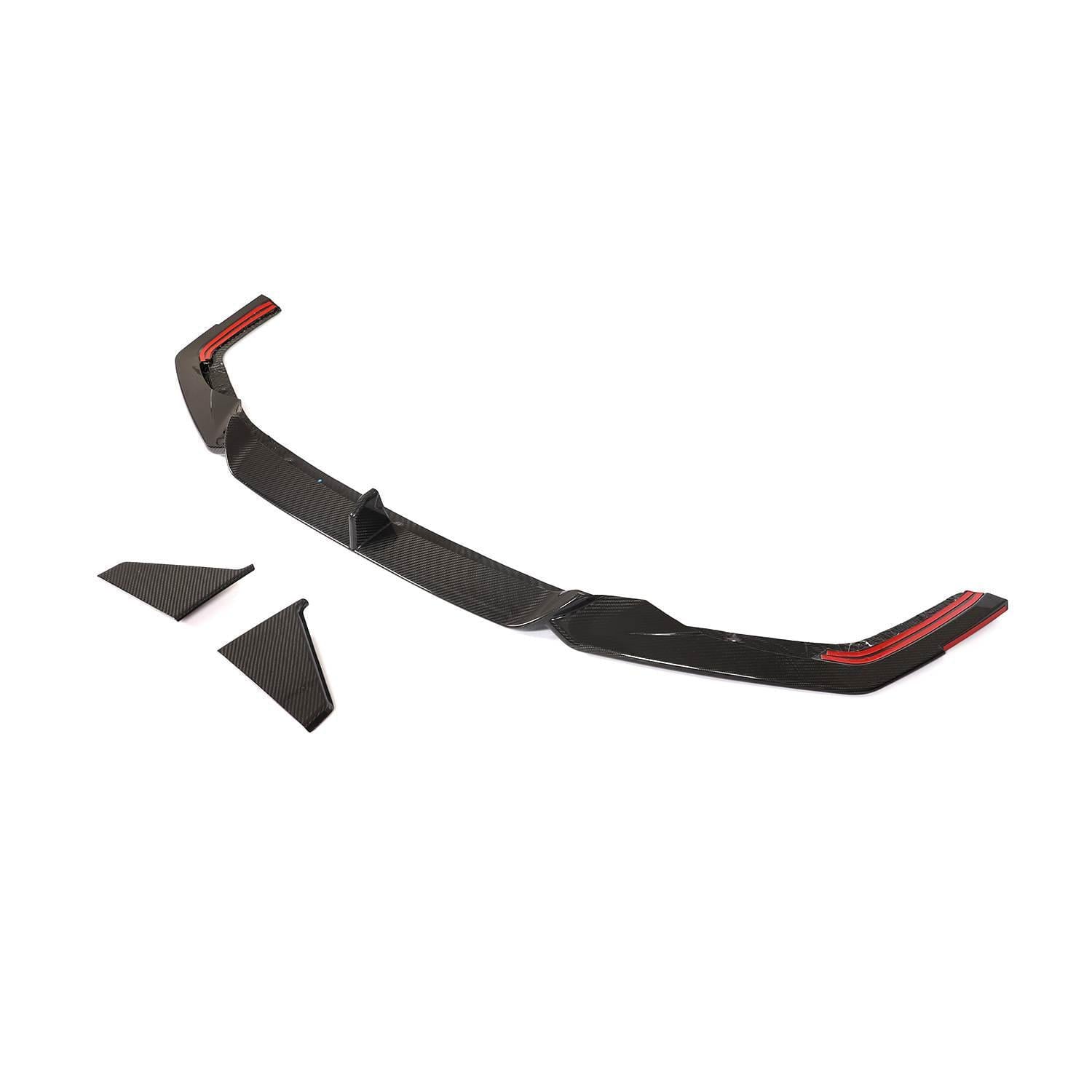 Накладка на передний бампер DDCarbon Lip V2 RS7/Audi A7 2018-гг. карбон (132973)