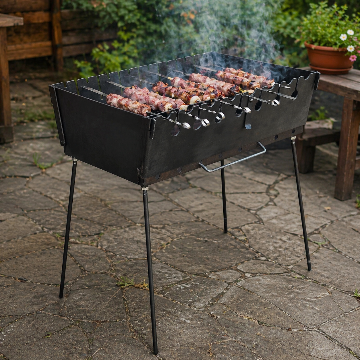 Мангал-валіза Jooki Пегас на 8 шампурів 2 мм