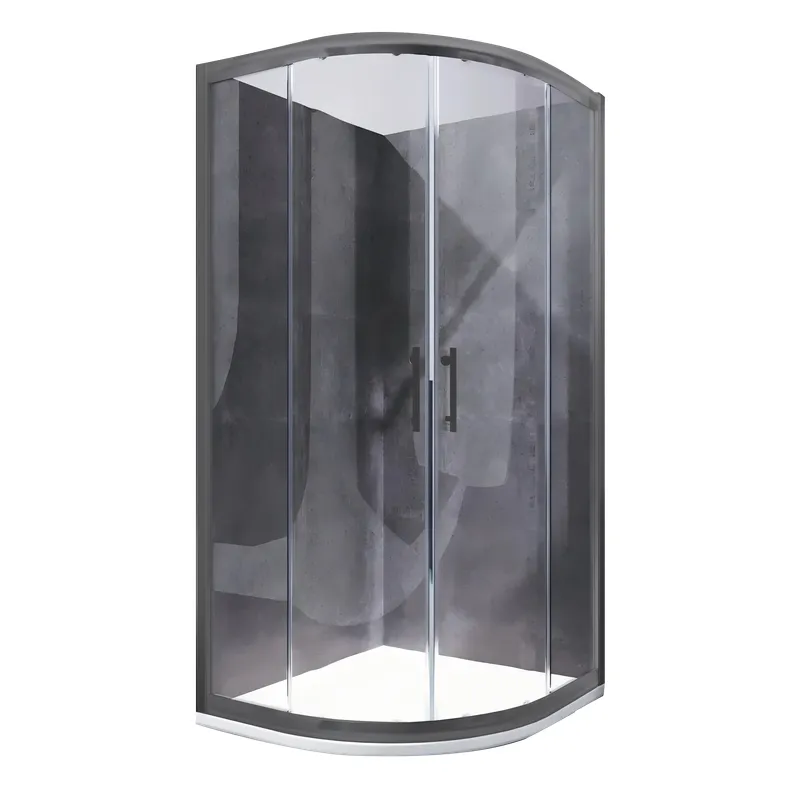 Душевая кабина без поддона KOER SR SC04-90x90x195-TR-07 прозрачное стекло Easy Clean 5 мм Графит (KR5362)