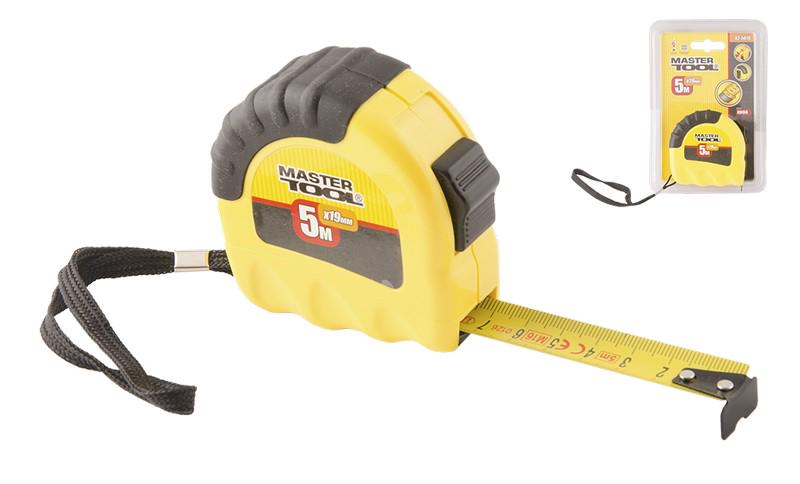 Рулетка Mastertool Shiftlock нейлонове покриття 5 м 19 мм (62-5019)