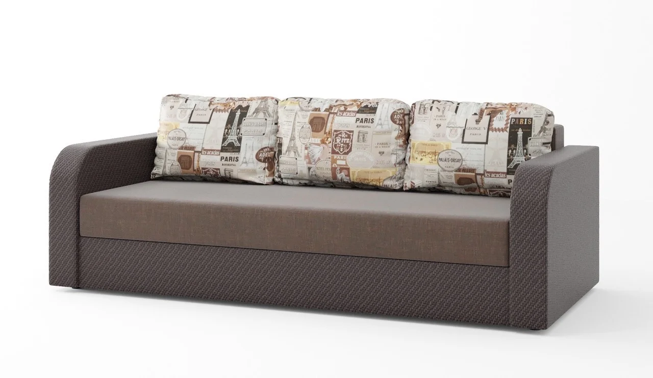 Диван Париж 230х98 см Бежевый с коричневым (25484792) Диван Париж 230х98 см Бежевый с коричневым (25484792)