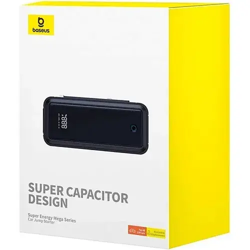 Пристрій автомобільний пуско-зарядний BASEUS Super Energy Mega Series Supercapapitor Car Jump Starter 3000A C00265300821-00 Grey - фото 9