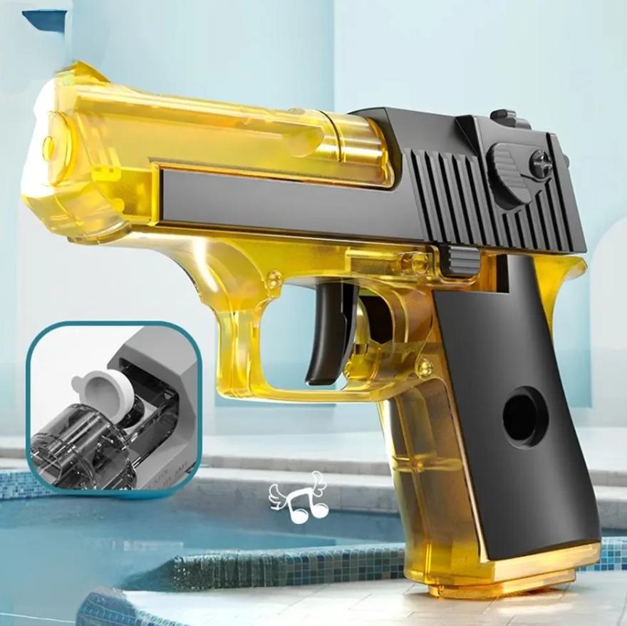 Пистолет водяной детский Water Gun Pistol Желтый (84477693) - фото 2