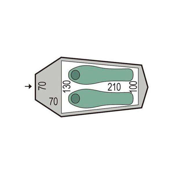 Палатка Pinguin Arris Green (105.Green) - фото 2