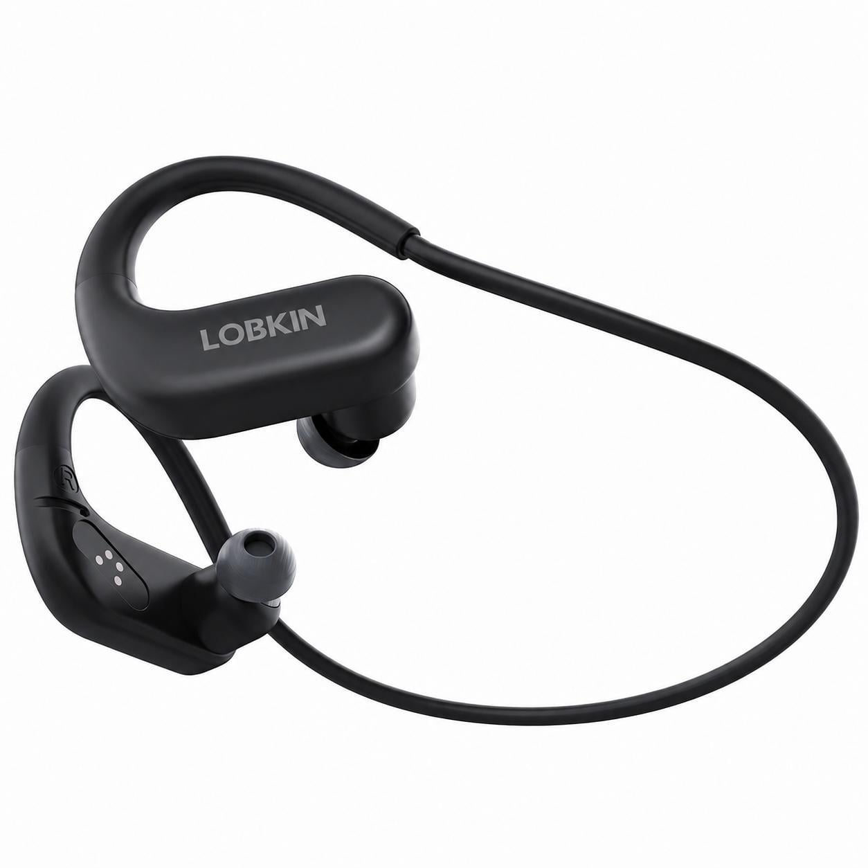 Наушники спортивные костные вакуумные для плавания LOBKIN X16 с 32 ГБ памяти Bluetooth 5.4 MP3-плеером и шумоподавлением до 40 часов работы
