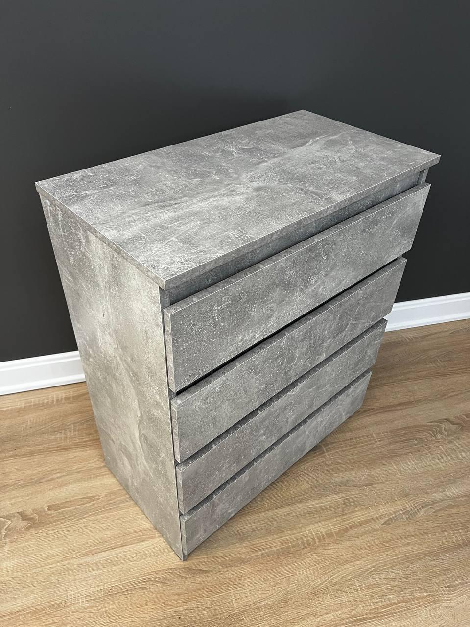 Комод Кватро 4 шухляди 700х860х380 мм Бетон - фото 2 Комод Кватро 4 шухляди 700х860х380 мм Бетон - фото 2