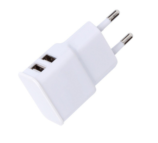 Зарядное устройство сетевое 2xUSB White