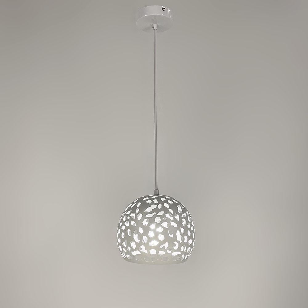 Світильник підвісний LNF-17510/1 Ø 20 см Білий