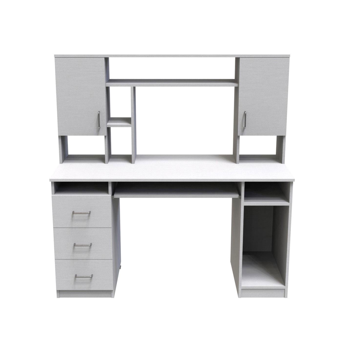 Компьютерный стол Ferrum-decor Анжело ДСП 16 мм 1400x1422x600 мм Белый (FRD-104704)