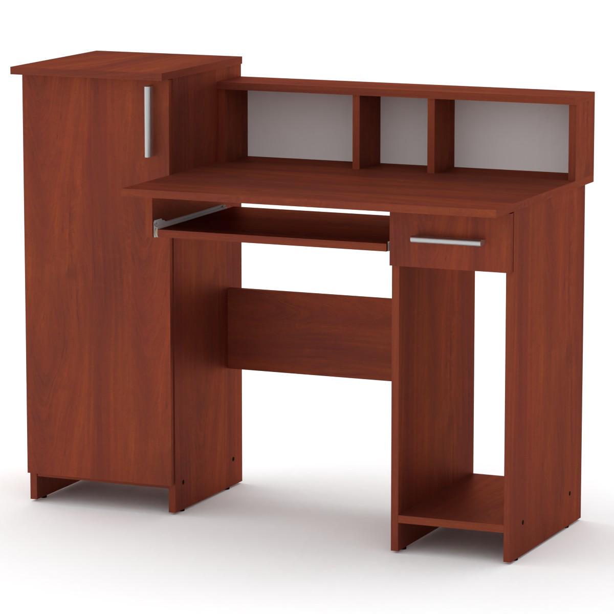 Стол компьютерный МеблиКо ПИ-ПИ-2 118х60х96 см Яблоня (k-1420-6)