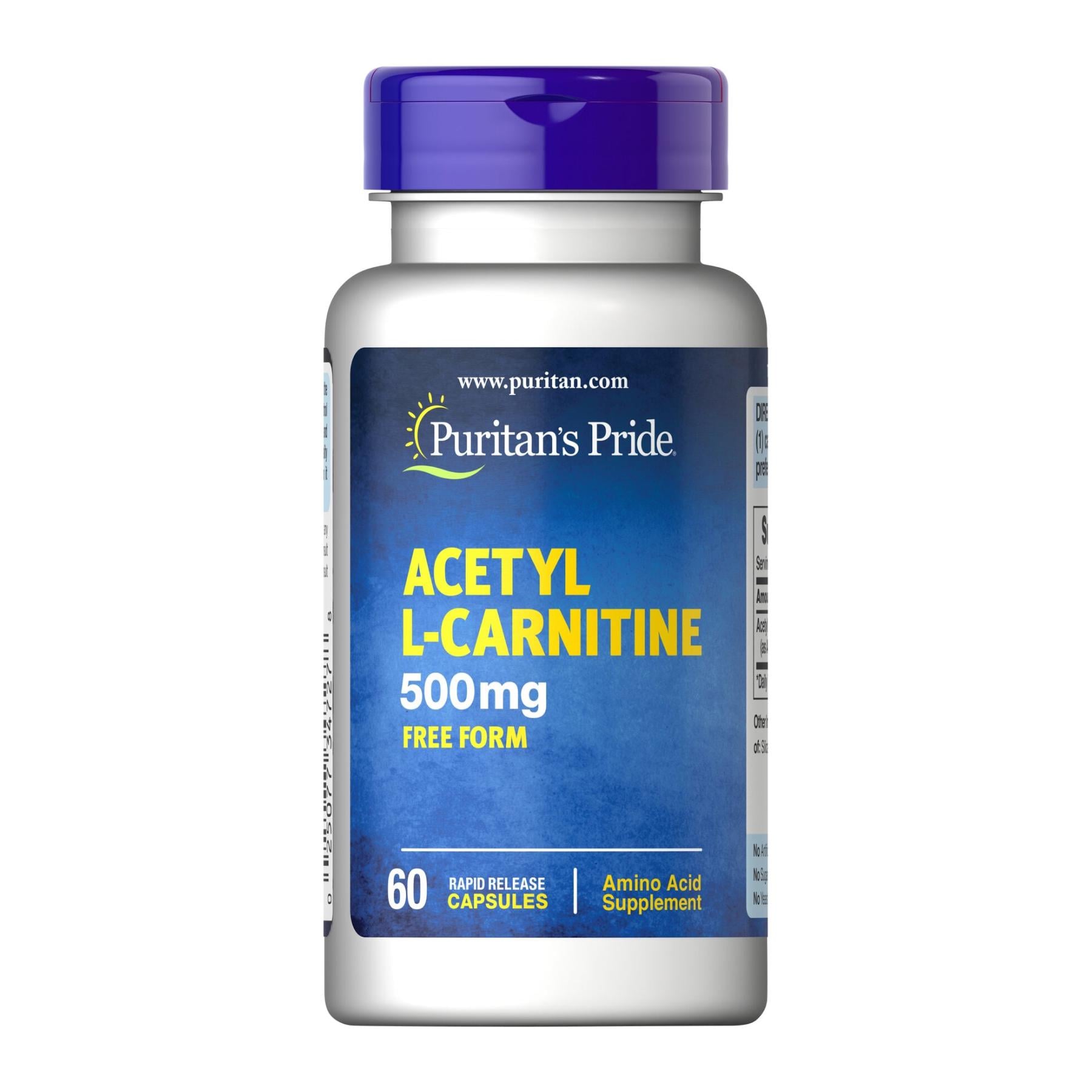 Жиросжигатель Acetyl L-Carnitine 500 mg 60 Capsules (100-10-9648865-20)