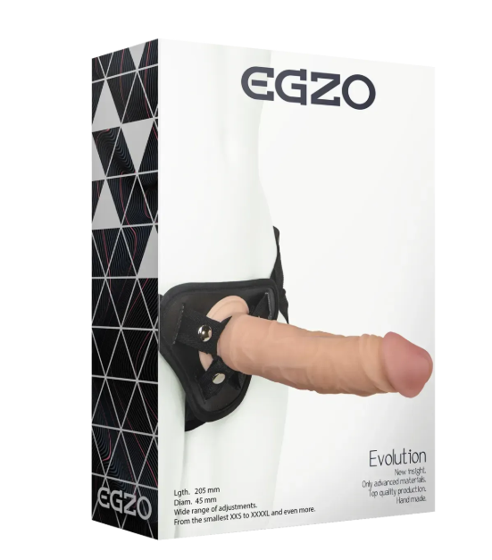 Страпон EGZO Evolution STR002 из киберкожи ( 38131721)