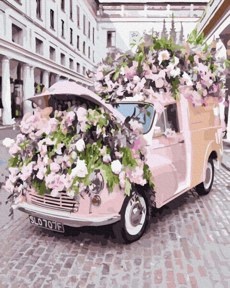 Картина по номерам Brushme "Цветочное авто" (GX35692)