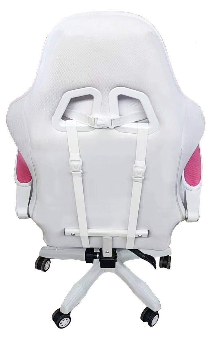 Крісло офісне комп'ютерне Bonro Lady 807 Рожево-білий (21589805) - фото 6