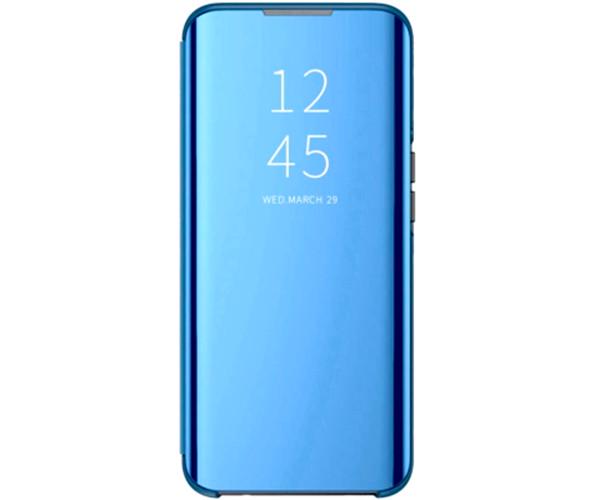 Чехол книжка зеркало Clear View для Realme C33 Синий
