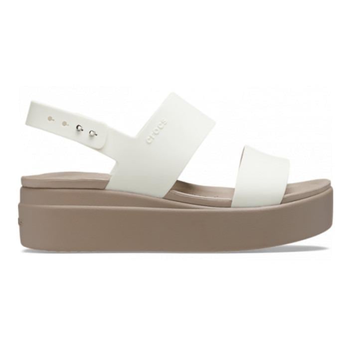 Сандалии женские Crocs Brooklyn Low Wedge Sandal M6W8 р. 38/39 24 см White (206453)
