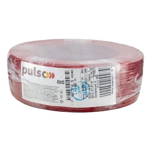 Провід гнучкий PULSO ПВ-3 2,5 кв. мм бухта 100 м Червоний (00000065483) - фото 1 Провід гнучкий PULSO ПВ-3 2,5 кв. мм бухта 100 м Червоний (00000065483) - фото 1