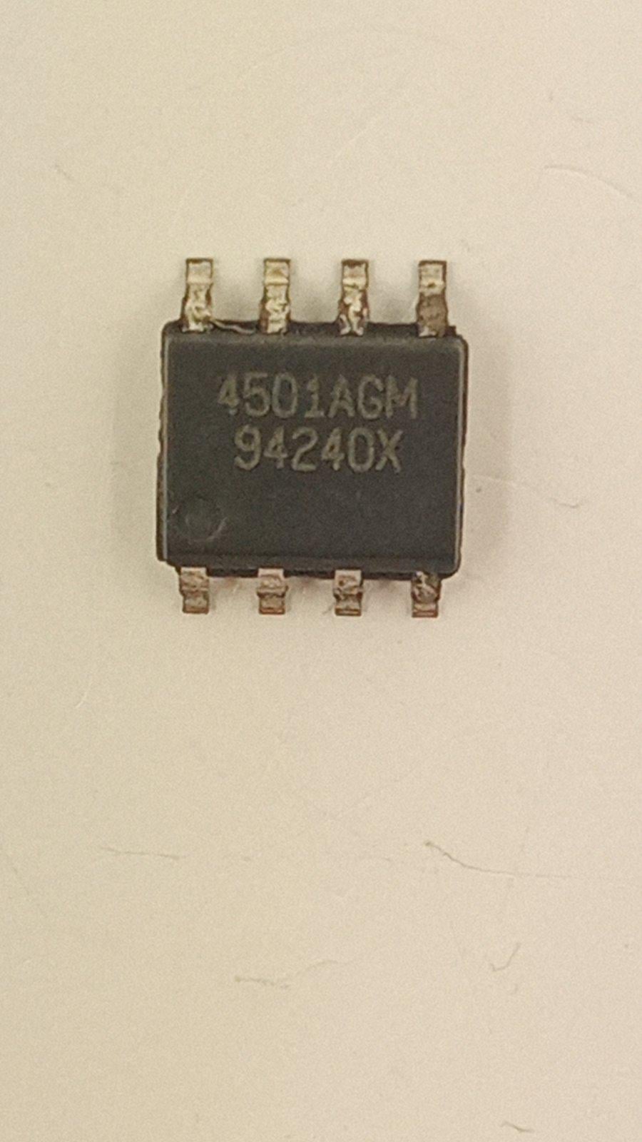 Транзистор FDS4501 n-channel 30V 9.3A 18mOm P-cnannel -20V -5,6 A 46m Om so-8 (00098)
