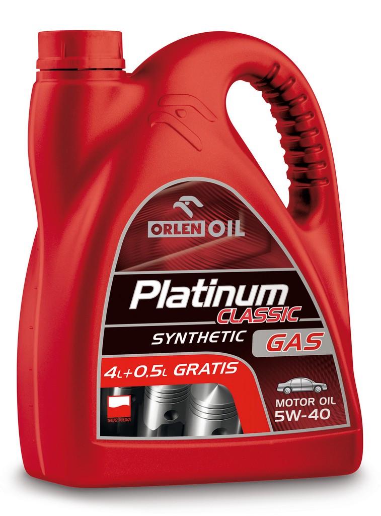 Моторное масло Orlen Oil Platinum Classic GAS Synthetic 4,5 л (5W-40)