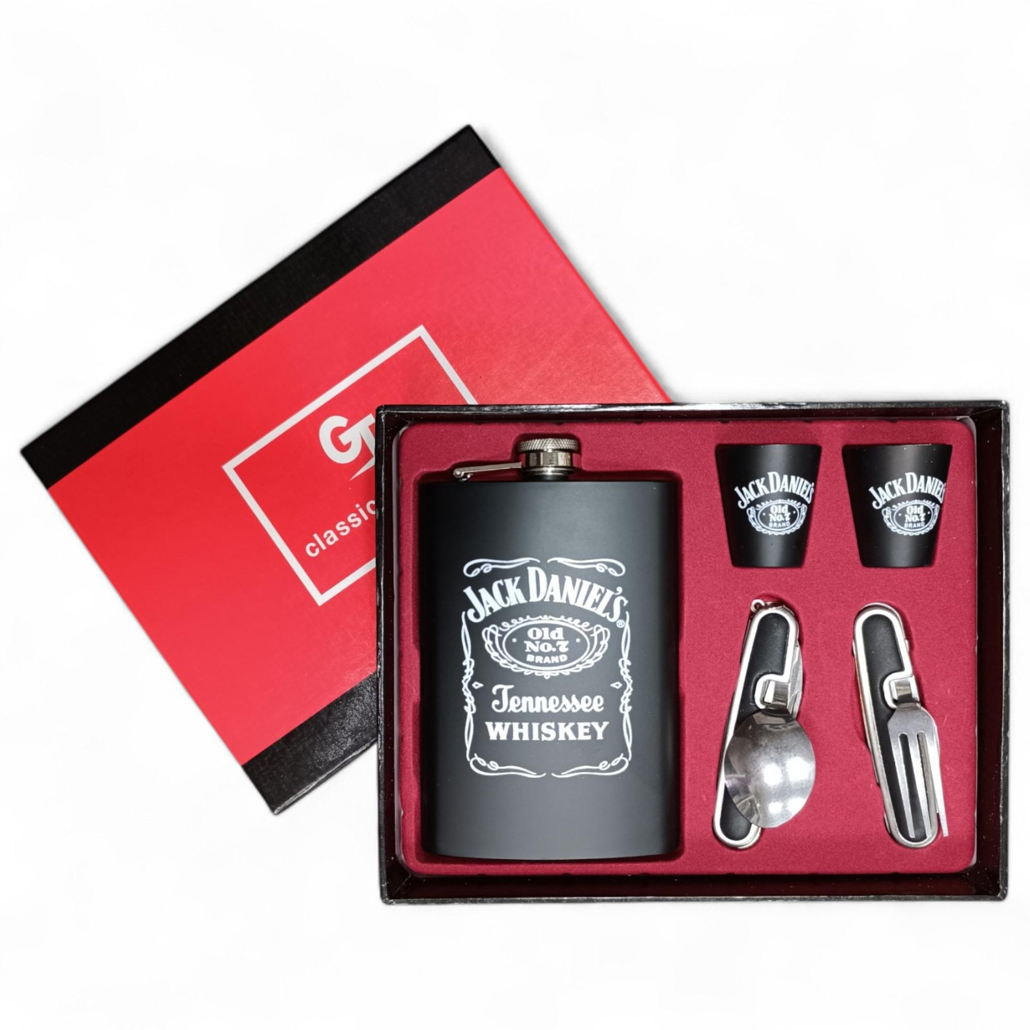 Набор подарочный GT Jack Daniel's 5в1 фляга стопки 2 шт. мультитулы 9Oz 256 мл (26623311)