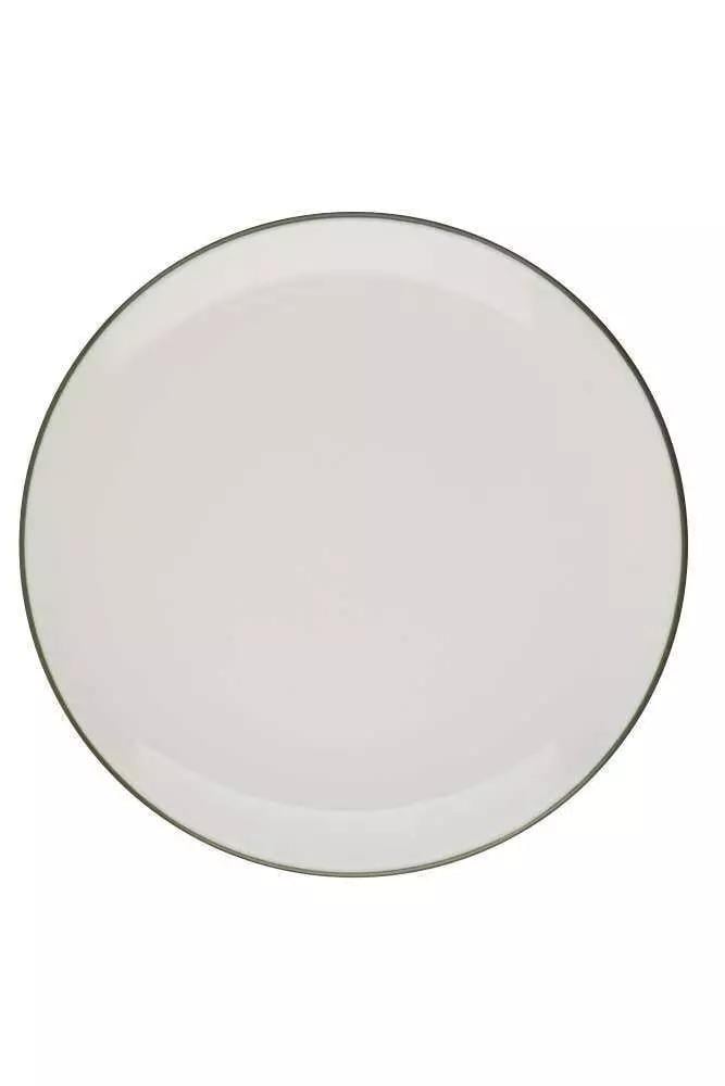 Тарелка мелкая для подачи ID Fine Modest lona green 16001-111027 фарфоровая 27 см (ID1027) Тарелка мелкая для подачи ID Fine Modest lona green 16001-111027 фарфоровая 27 см (ID1027)