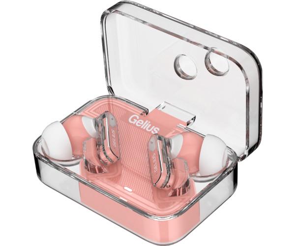 Наушники проволочные TWS Gelius Incredible 2 GP-TWS033X Pink - фото 2 Наушники проволочные TWS Gelius Incredible 2 GP-TWS033X Pink - фото 2