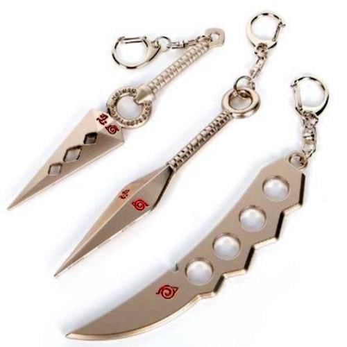 Набор брелков оружие Ниндзи Naruto N 27.160 из 3 шт.