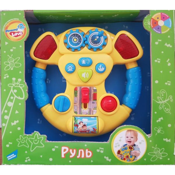 Интерактивная игрушка Mommy Love Игрушка музыкальная Руль синий 600950 - фото 2