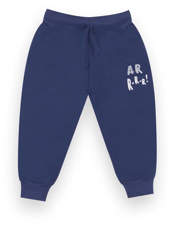 Брюки детские хлопковые для мальчика Gabbi BR-21-45-1 АРР 74 см Синий (13002)