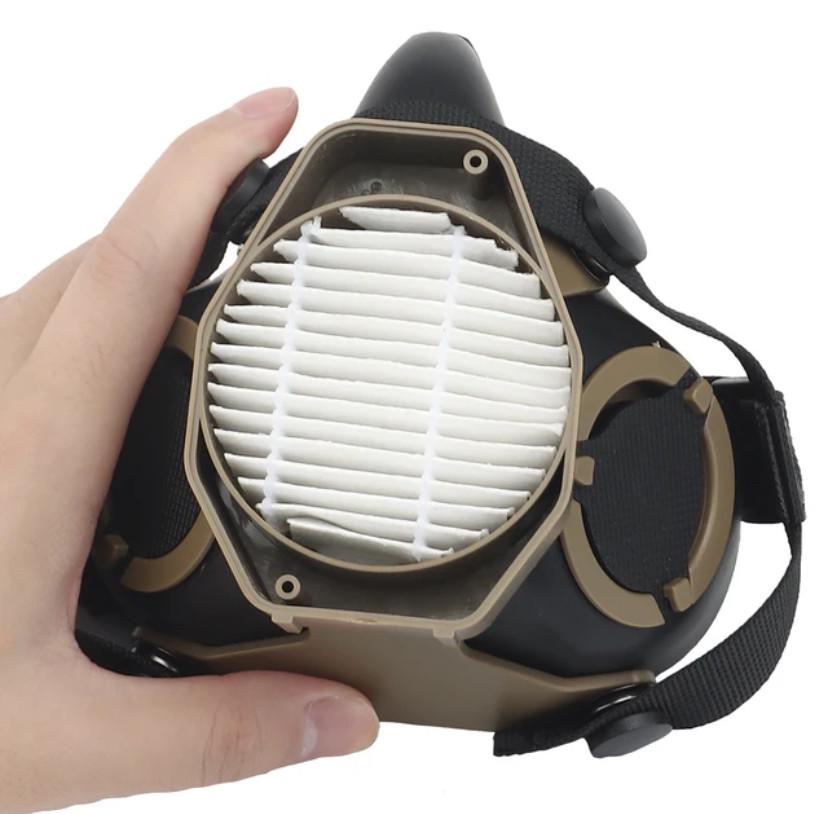 Маска-респіратор зі змінними фільтрами MA-119 Airsoft Кайот (MK001022) - фото 4