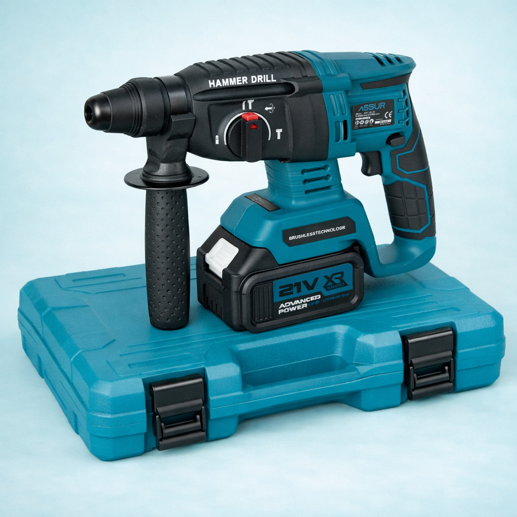 Перфоратор акумуляторний 2хАКБ в кейсі 3000 mAh 21V (ASR509)