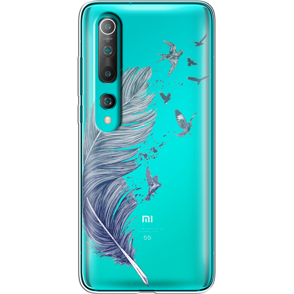 Чохол BoxFace Xiaomi Mi 10/ Mi 10 Pro Feather Прозорий силікон (39436-cc38-39436)