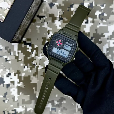 Наручний годинник Patriot 010AGSU ЗСУ з коробкою Зелений - фото 2 Наручний годинник Patriot 010AGSU ЗСУ з коробкою Зелений - фото 2
