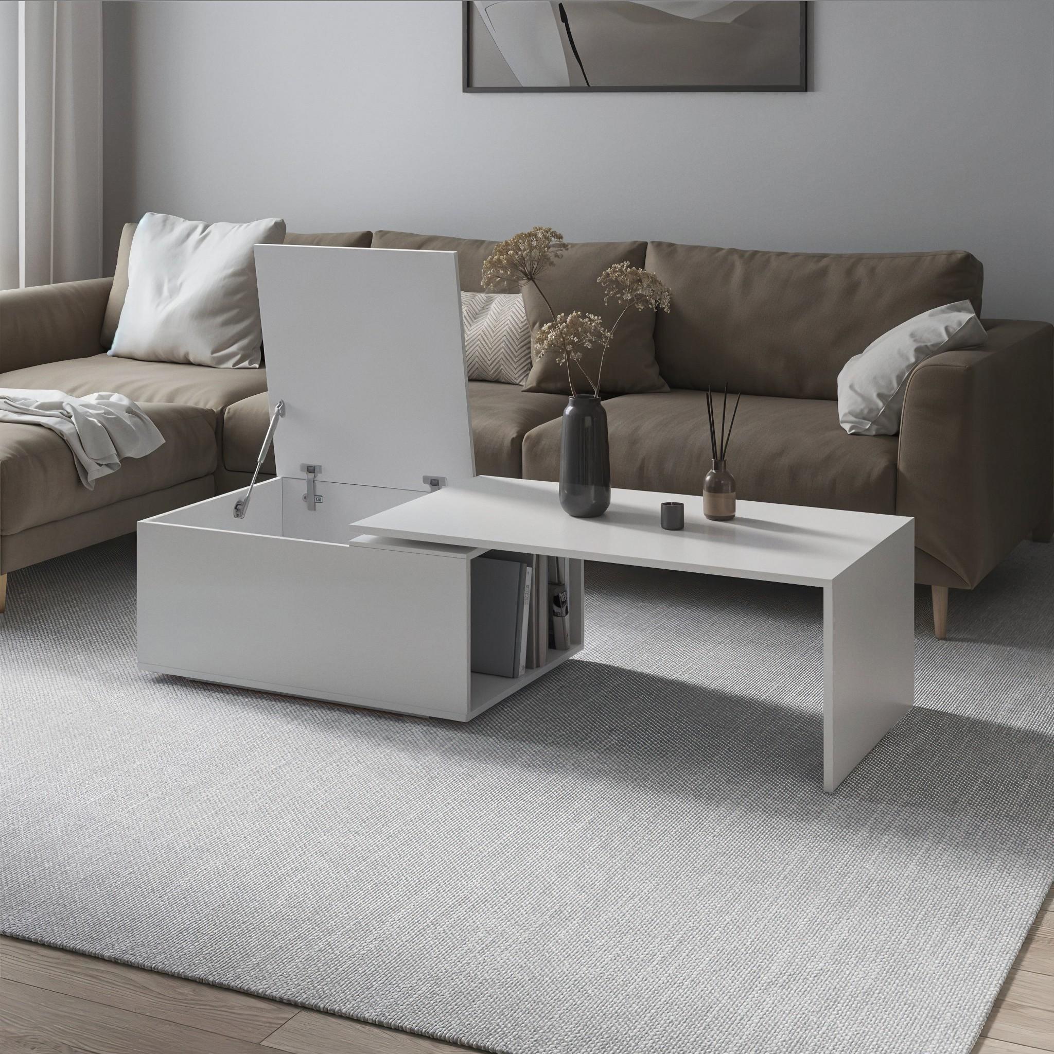 Журнальный стол F-47 1000х590х380 мм Белый - фото 2