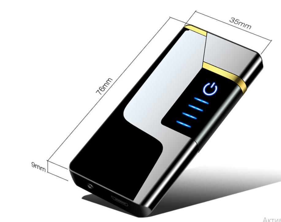 Запальничка SUNROZ JJ907 портативна електронна акумуляторна USB Чорний (SUN6148) - фото 2