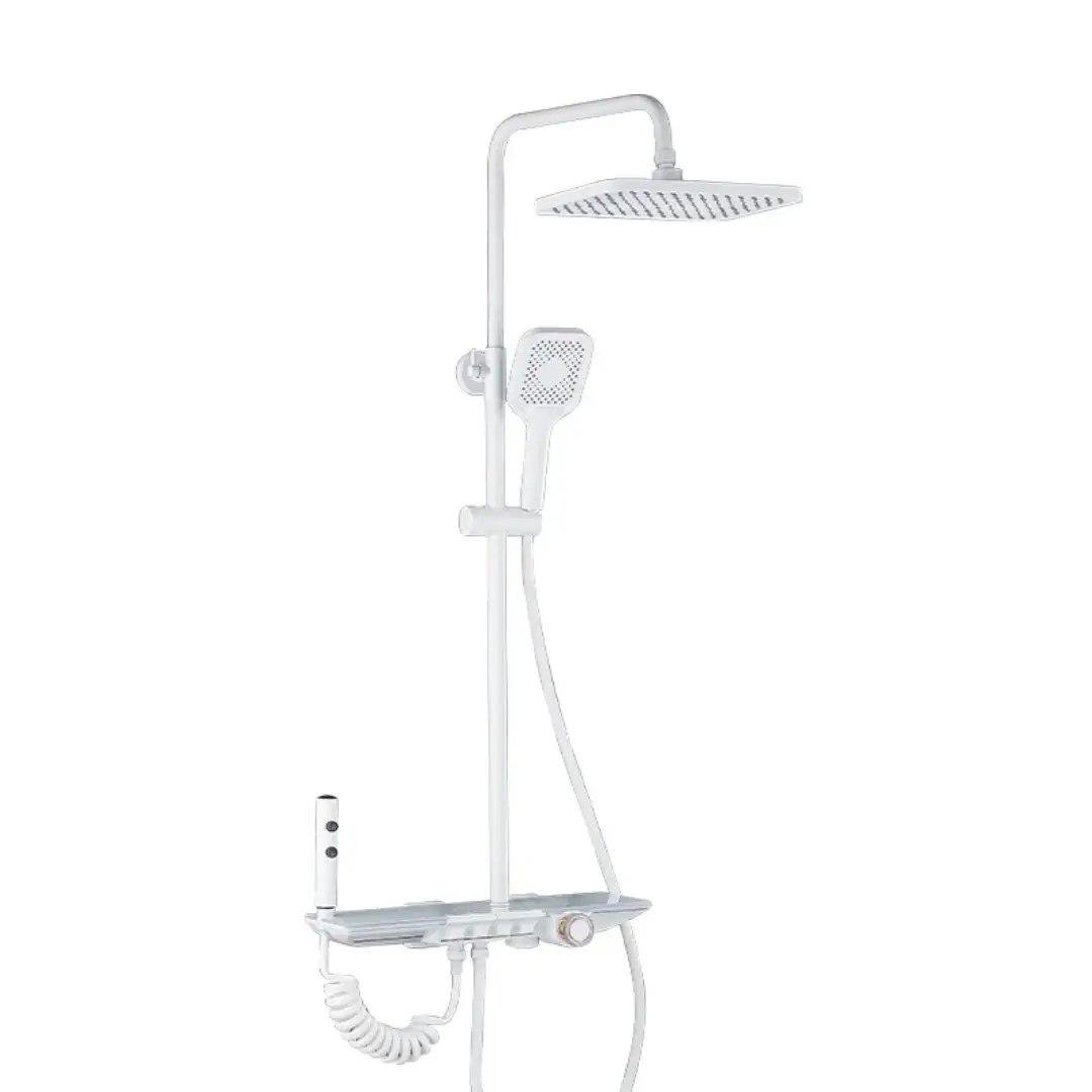 Душова система Epelli Basconi Display Bianco з підсвічуванням/з тропічним душем/лійкою/водоспадом/гігієнічним душем Білий (29505762)