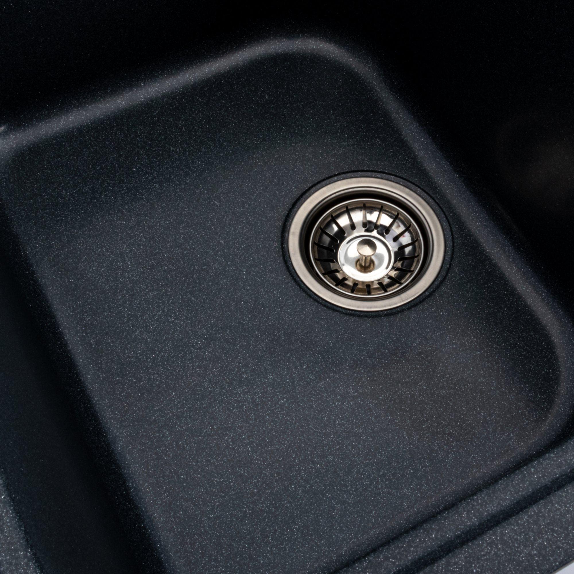 Мойка для кухни гранитная Platinum 7950 Equatoria матовая Антрацитовый - фото 5 Мойка для кухни гранитная Platinum 7950 Equatoria матовая Антрацитовый - фото 5